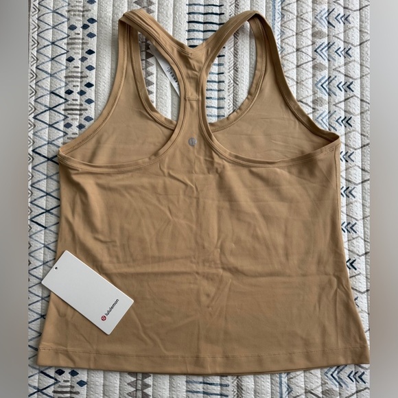 Lululemon Cool Racerback Short Tank Top *Nulu in Pecan Tan - Picture 4 of 6